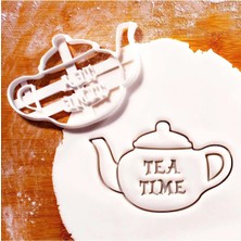 Hobist Çay Vakti Tea Time Çaydanlık Kurabiye Kalıbı ve Şeker Hamuru Kalıbı