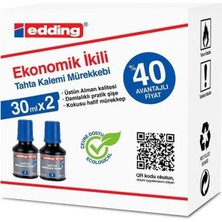 Düzey Edding Bt 30 Mürekkep 30ML Mavi 2li Paket