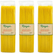Raya Organik Organik Spagetti 500 gr - 3'lü Paket