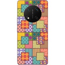 Le Balvo Honor Magic 7 Lite Uyumlu Kare Motifleri Baskılı Silikon Kılıf