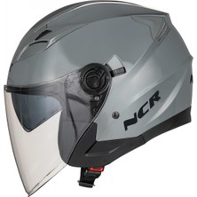 Ncr 708 Yarım Yazlık Kask Nardo Gri Güneş Vizörlü