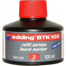 Düzey Edding Btk 100 Tahta Kalem Mürekkebi Kırmızı 100 ml