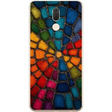 Le Balvo Huawei Mate 10 Lite Uyumlu Gökkuşağı Renkli Kaldırım Baskılı Silikon Kılıf