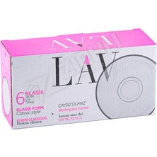 Lav 20020F Sade Çay Tabağı 6 Lı