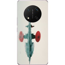 Le Balvo Honor Magic 7 Lite Uyumlu Japon Şemsiyesi Baskılı Silikon Kılıf