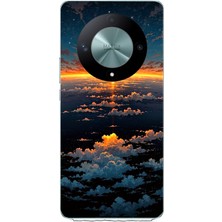 Le Balvo Honor X9B Uyumlu Gün Batımı ve Ay Baskılı Silikon Kılıf