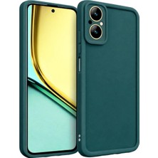 Fenza Realme C67 ve Realma 12 Lite Uyumlu Yeşil Renkli Mat Silikon Telefon Kılıfı