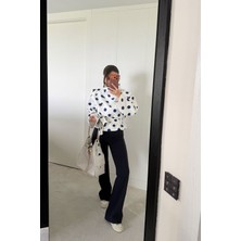 Özge Özgenç Şerit Dikişli Tayt Pantolon