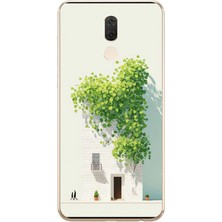 Le Balvo Huawei Mate 10 Lite Uyumlu Sarmaşıklı Ev Baskılı Silikon Kılıf