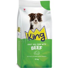 3 Adet King Biftekli Yetişkin Köpek Maması 15 kg