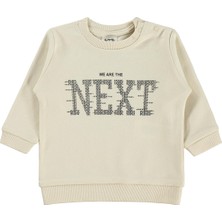 Civil Baby Next Baskılı 6-18 Ay Sweatshirt - Fil Dişi