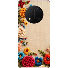 Le Balvo Honor Magic 7 Lite Uyumlu Işlemeli Iğne Oyası Baskılı Silikon Kılıf