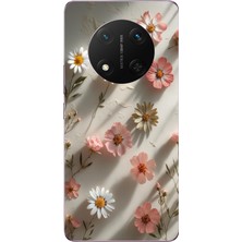 Le Balvo Honor Magic 7 Lite Uyumlu Papatya Çiçekleri Baskılı Silikon Kılıf