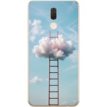 Le Balvo Huawei Mate 10 Lite Uyumlu Buluta Çıkan Merdiven Baskılı Silikon Kılıf