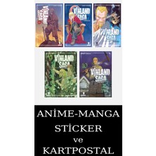 Kurukafa Yayınları Vinland Saga 6-7-8-9-10 Manga Seti (5 Kitap) / Anime-Manga Sticker ve Kartpostal Hediyeli