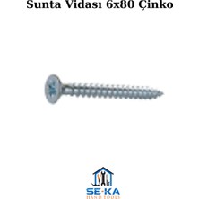 Seka Hand Tools Sunta Vidası 6X80 Çinko 1 Paket 25 Adet