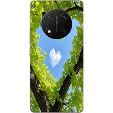 Le Balvo Honor Magic 7 Lite Uyumlu Kalpli Ağaç Baskılı Silikon Kılıf