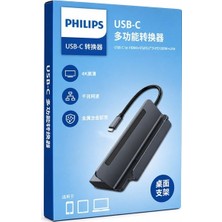 Zemheri Philips SWR1691A/93 Usb-C 6'sı 1 Arada Stand Tasarımlı Hub - 4K 60Hz Hdmı, 1000MBPS Lan, 100W Pd