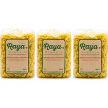 Raya Organik Organik Burgu Makarna 500 gr - 3'lü Paket