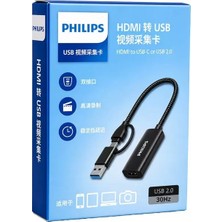 Philips SWR1650F/93 Hdmı To Usb-C / USB 2.0 Full Hd Görüntü Yakalama Kartı (Video Capture Card)