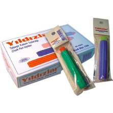 Yıldızlar Tebeşir Kalem Tutacağı 1 Adet Renkli ve Kullanışlı Not Tutacağı