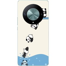 Le Balvo Honor X9B Uyumlu Yüzen Pandalar Baskılı Silikon Kılıf