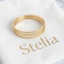 Stelia Bilezik - Simli Ajda Model Kadın Bilezik - 65 mm