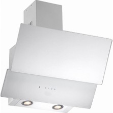 Eminçelik Beyaz Davlumbaz Ec-Ch 1454 Rc W60 2 Camlı Uzaktan Kumandalı Duvar Tipi 650 m3/h Emiş Gücü ile