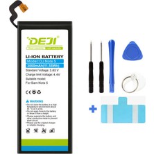 Deji 3000mAh Mucize Batarya Samsung Galaxy Note 5 Uyumlu Li-ion Uzun Ömürlü Pil