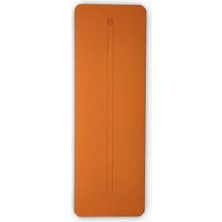 Yoga Mat 5mm Tpe Çift Çizgi Tasarım Turuncu Rebuwo