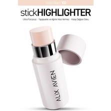 Alix Avien Parlak Işıltılı Nemlendirici Krem Stick Aydınlatıcı - Stick Highlighter 102 Gold Stars