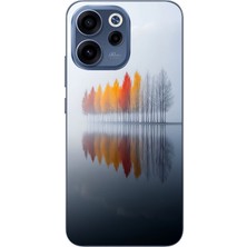 Le Balvo Oppo Reno 15F Uyumlu Sonbahar Zamanı Baskılı Silikon Kılıf