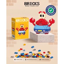 Arvela Bricks Bay Yengeç Karakteri - Eğitici Oyuncak Figür - Orijinal