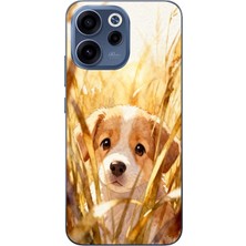 Le Balvo Oppo Reno 15F Uyumlu Golden Köpek Baskılı Silikon Kılıf
