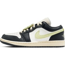 Nike Air Jordan 1 Low 'fall League' Special Edition Womens Sneaker Hakiki Deri Kadın Günlük Spor Ayakkabı Krem Antrasit