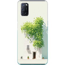 Le Balvo Oppo A52 Uyumlu Sarmaşıklı Ev Baskılı Silikon Kılıf