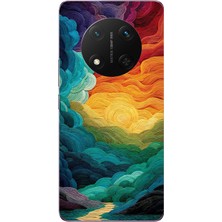 Le Balvo Honor Magic 7 Lite Uyumlu Gün Doğumu ve Batımı Baskılı Silikon Kılıf