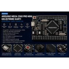 Arduino Mega 2560 Pro Mini (Lehimli Header-Usb Kablo Dahil)