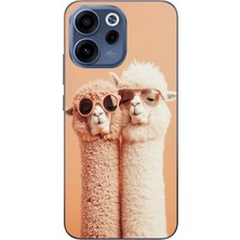 Le Balvo Oppo Reno 15F Uyumlu Sevgili Lamalar Baskılı Silikon Kılıf