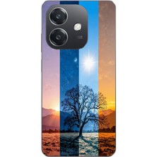 Le Balvo Oppo A3 Uyumlu Gündoğumu Mevsimi Baskılı Silikon Kılıf