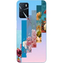 Le Balvo Oppo A16 Uyumlu Dik Çiçek Tabloları Baskılı Silikon Kılıf