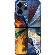 Le Balvo Oppo Reno 15F Uyumlu Mevsim Geçişleri Baskılı Silikon Kılıf