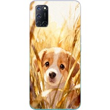 Le Balvo Oppo A52 Uyumlu Golden Köpek Baskılı Silikon Kılıf