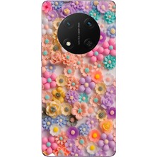 Le Balvo Honor Magic 7 Lite Uyumlu Çiçek Bükleleri Baskılı Silikon Kılıf