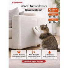 Serdax Kendinden Yapışkanlı Kedi Tırmalama Koruma Bandı 50*45-20X45 cm Koltuk Duvar Çizik Önleyici
