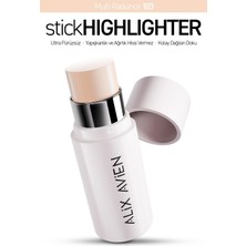 Alix Avien Parlak Işıltılı Nemlendirici Krem Stick Aydınlatıcı - Stick Highlighter 103 Multi Radiance