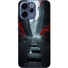 Le Balvo Oppo Reno 15F Uyumlu Karanlık Yolu Baskılı Silikon Kılıf