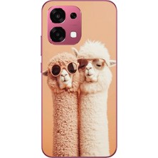 Le Balvo Oppo A6 Pro Uyumlu Sevgili Lamalar Baskılı Silikon Kılıf
