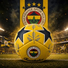 Mubx Fenerbahçe Lisanslı Futbol Topu No:5 430 gr Dayanıklı Dikişli Profesyonel Top