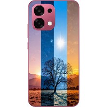 Le Balvo Oppo A6 Pro Uyumlu Gündoğumu Mevsimi Baskılı Silikon Kılıf
